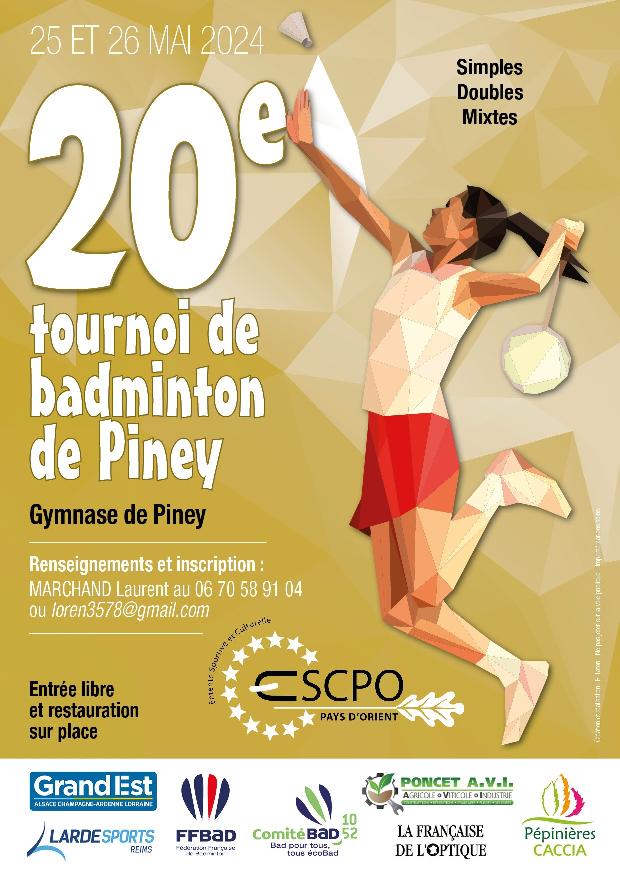 20ème Tournoi de Badminton de Piney